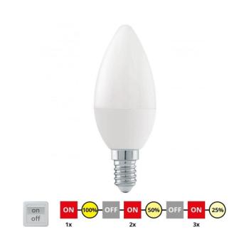 LED Dimmelhető izzó C37 E14/6W/230V 3000K - Eglo 54834 54834 kép