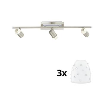 Eglo - LED spotlámpa MY CHOICE 3xE14/40W/230V króm/fehér 1xEG31127+3xEG94749 kép