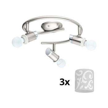 Eglo - LED spotlámpa MY CHOICE 3xE14/4W/230V króm/fehér 1xEG31108+3xEG90257 kép