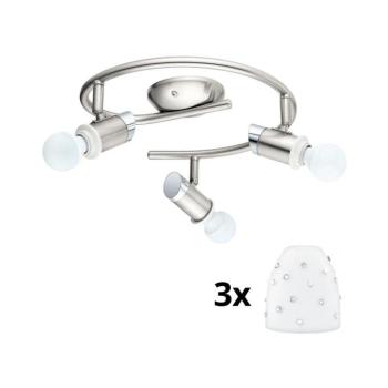 Eglo - LED spotlámpa MY CHOICE 3xE14/4W/230V króm/fehér 1xEG31108+3xEG94749 kép
