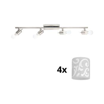 Eglo - LED spotlámpa MY CHOICE 4xE14/4W/230V króm/fehér 1xEG31128+4xEG90257 kép