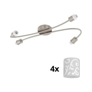 Eglo - LED spotlámpa MY CHOICE 4xE14/4W/230V króm/fehér 1xEG31129+4xEG90257 kép