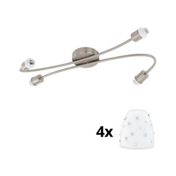 Eglo - LED spotlámpa MY CHOICE 4xE14/4W/230V króm/fehér 1xEG31129+4xEG94749 kép