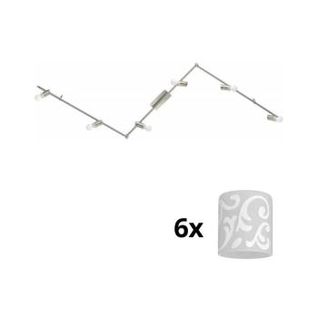 Eglo - LED spotlámpa MY CHOICE 6xE14/4W/230V króm/fehér 1xEG31112+6xEG90257 kép