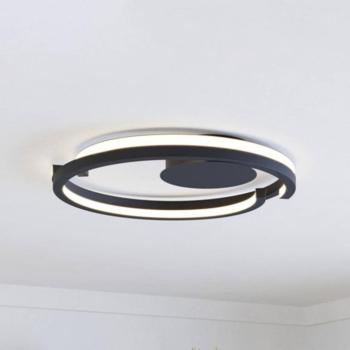 EGLO MEZZOMONTE LED mennyezeti világítás, fekete, Ø 48 cm, CCT kép