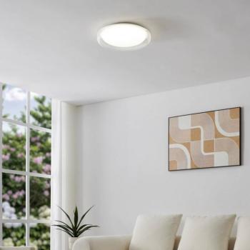 EGLO MONTEDORO LED mennyezeti világítás, átlátszó/fehér, Ø 40 cm, CCT