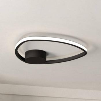 EGLO MOSCHELLA LED mennyezeti világítás, fekete, Ø 38 cm, CCT kép