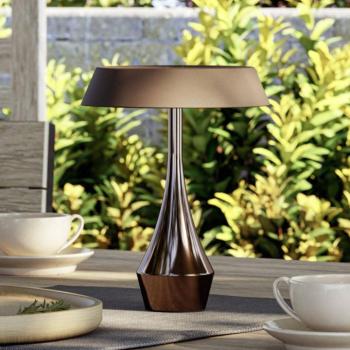 EGLO TURCIO LED tölthető asztali világítás, bronz, magasság 20 cm, IP44, kép