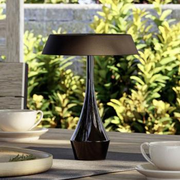 EGLO TURCIO LED tölthető asztali világítás, fekete, magasság 20 cm, IP44, kép