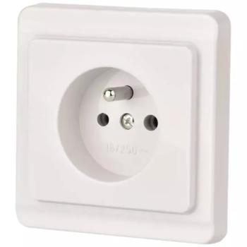 Egyetlen aljzat TESLA Z/U white 26011 kép