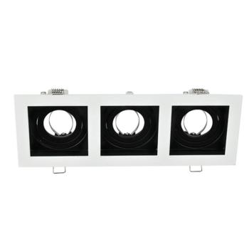 EL-110SQ3 SQ. RECESSED DOWNLIGHT GU10 WHITE & BLACK kép
