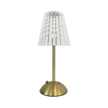 ELBA LED/1,6W/800mAh érintős, tölthető asztali lámpa, arany/átlátszó ML1292 kép