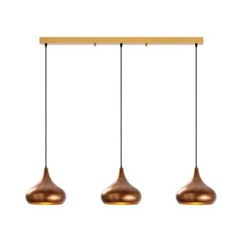 Elegáns MUBA kábelre függesztett csillár 3xE27/40W/230V, rézszínű 942FLG2532 kép