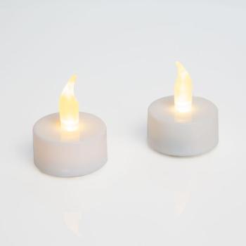 Elemes LED-es gyertya / LED mécses - Fehér kép