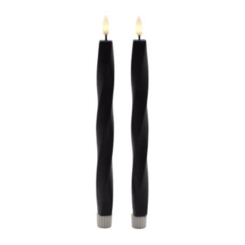 Elemmel működő LED gyertya szett 2 db-os (magasság 26 cm) Sille Twist – Sirius kép