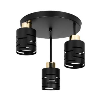 ELEN felületre szerelhető csillár, 3xE27/35W/230V, fekete/arany ELEN PENDANT LIGHT 3 BLACK kép