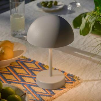 Ellen To-Go LED tölthető asztali világítás, szürke, alumínium