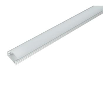 ELM718/1 ALUMINIUM PROFIL LED SZALAGHOZ, MATT TAKARÓPROFIL, FELÜLETRE SZERELHETŐ 2M kép