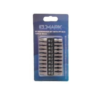 ELMARK csavarhúzó bit PP dobozban 10 db 50mm kép