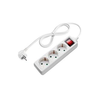 Elosztó 3 foglalat + be/ki gomb, 3x Német foglalat, Optonica, 7607 kép