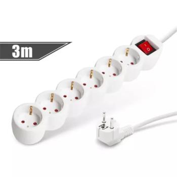 Elosztó 6-os kapcsolós – 3×1.5 mm – 3,0 m kép