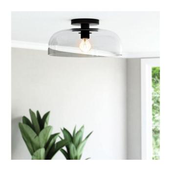 Elstead Alora Mood ALM-SYLVIA-SF-BK-CL - Mennyezeti lámpa SYLVIA 1xE27/60W/230V fekete ALM-SYLVIA-SF-BK-CL kép