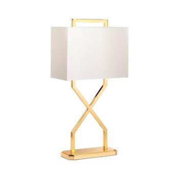 Elstead CROSS-TL-IVORY - Asztali lámpa CROSS 1xE27/60W/230V arany/fehér CROSS-TL-IVORY kép