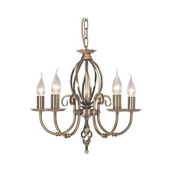 Elstead ART5-AGD-BRASS - Csillár láncon ARTISAN 5xE14/60W/230V ART5-AGD-BRASS kép