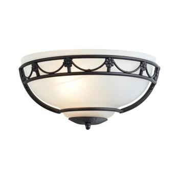 Elstead CB-WU-BLACK - Fali lámpa CARISBROOKE 1xE27/60W/230V CB-WU-BLACK kép