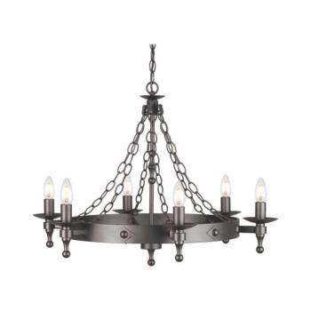 Elstead WR6-GRAPHITE - Csillár láncon WARWICK 6xE14/60W/230V WR6-GRAPHITE kép