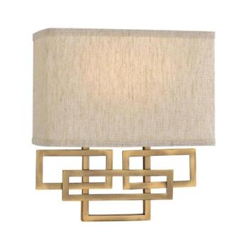 Elstead Hinkley HK-LANZA2-BR - LANZA fali lámpatest 2xE14/40W/230V, bronz HK-LANZA2-BR kép
