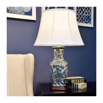 Elstead KÉK-HEX-TL - Asztali lámpa BLUE HEX 1xE27/60W/230V BLUE-HEX-TL kép