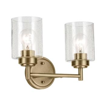 Elstead Kichler KL-WINSLOW-2W-NBR - Fali lámpa WINSLOW 2xE27/60W/230V réz KL-WINSLOW-2W-NBR kép