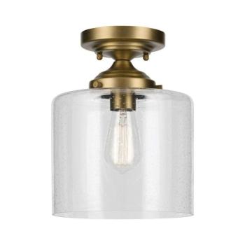 Elstead Kichler KL-WINSLOW-SF-NBR-Mennyezeti lámpa WINSLOW 1xE27/60W/230V átm. 21,6cm réz KL-WINSLOW-SF-NBR kép