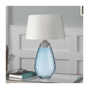 Elstead LENA-TL-L-BLUE-OWSS-LED Asztali lámpa LENA 1xE27/40W/230V 74cm kék/fehér LENA-TL-L-BLUE-OWSS kép