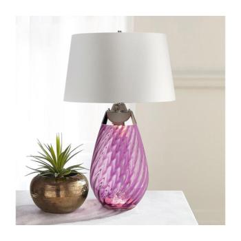 Elstead LENA-TL-L-PLUM-OWSS-LED Asztali lámpa LENA 1xE27/40W/230V 74cm rózsaszín/fehér LENA-TL-L-PLUM-OWSS kép