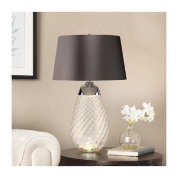 Elstead LENA-TL-L-SMOKE - LED Asztali lámpa LENA 1xE27/40W/230V 74 cm szürke LENA-TL-L-SMOKE kép