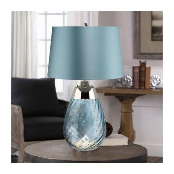 Elstead LENA-TL-S-BLUE - LED Asztali lámpa LENA 1xE27/60W/230V + 1xGU10/7W kék LENA-TL-S-BLUE kép