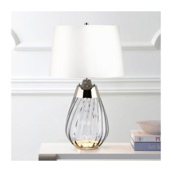 Elstead LENA-TL-S-SMOKE-OWSS-LED Asztali lámpa LENA 1xE27/60W/230V+1xGU10/7W fehér LENA-TL-S-SMOKE-OWSS kép