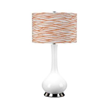 Elstead MILO-PN-TL-LORA - Asztali lámpa MILO 1xE27/60W/230V fehér/narancssárga MILO-PN-TL-LORA kép