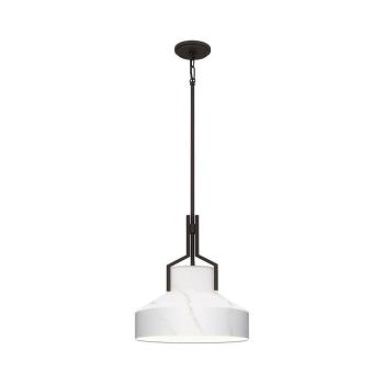 Elstead Quoizel QZ-BRECKEN-2P-OZ-ABG - BRECKEN csillár 2xE27/60W/230V fekete/márványmintás dekor QZ-BRECKEN-2P-OZ-ABG kép