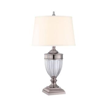 Elstead Quoizel QZ-DENNISON-PN - Asztali lámpa DENNISON 1xE27/60W/230V fényezett króm QZ-DENNISON-PN kép