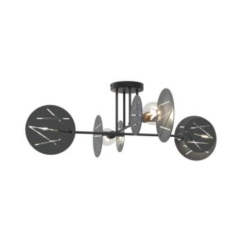 EMIBIG Csillár rúdon FRICK 4xE27/15W/230V fekete 1415/4 kép