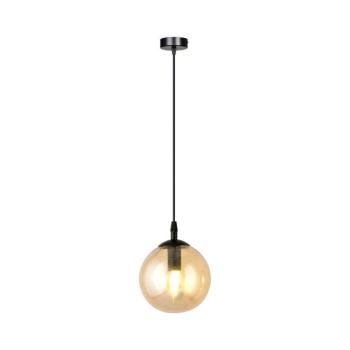 EMIBIG Kábelcsillár COSMO 1xE14/10W/230V átm. 14 cm fekete/füstszínű bézs 713/1 kép