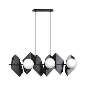 EMIBIG Csillár zsinóron DRIFTON 6xE14/10W/230V fekete 636/6 kép