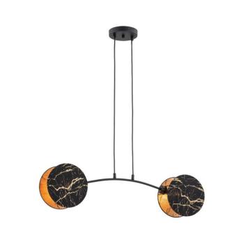 EMIBIG Csillár zsinóron MOTIF 2xE27/15W/230V fekete/arany 1327/2 kép