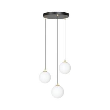 EMIBIG Csillár zsinóron ROYAL 3xE14/10W/230V átm. 30 cm fekete 1243/3 kép