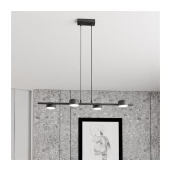 Sora mennyezeti spotlámpa, hossza 80 cm, fém, 4 izzós. kép