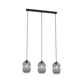 EMIBIG Csillár zsinóron VERDI 3xE27/15W/230V fekete/szürke 1434/3 kép
