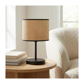 EMIBIG ECO asztali lámpa 1xE27/15W/230V bézs/rattan 1654/LN1 kép